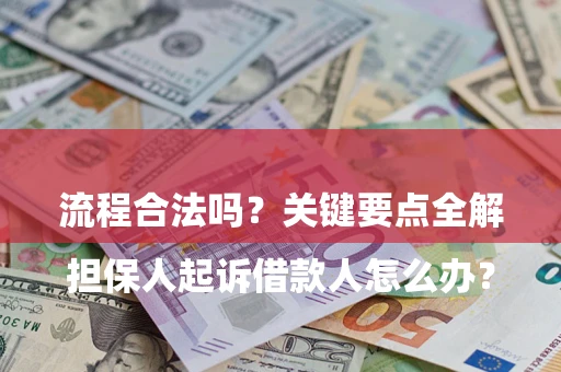 武汉

担保人起诉借款人怎么办？流程合法吗？关键要点全解析