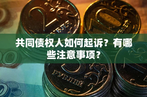 武汉共同债权人如何起诉？有哪些注意事项？